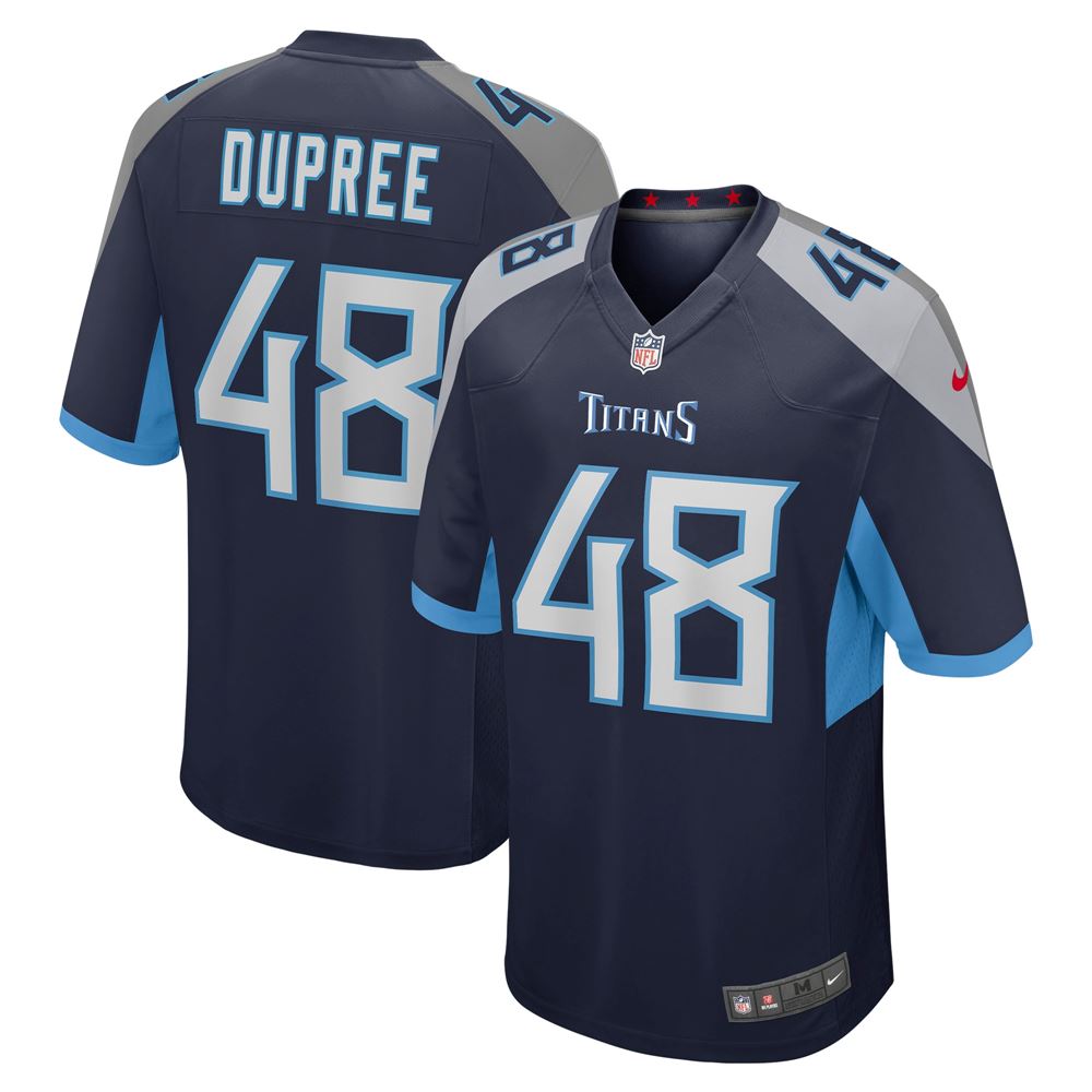 Men's Bud Dupree Tennessee Titans Game Player Jersey Navy