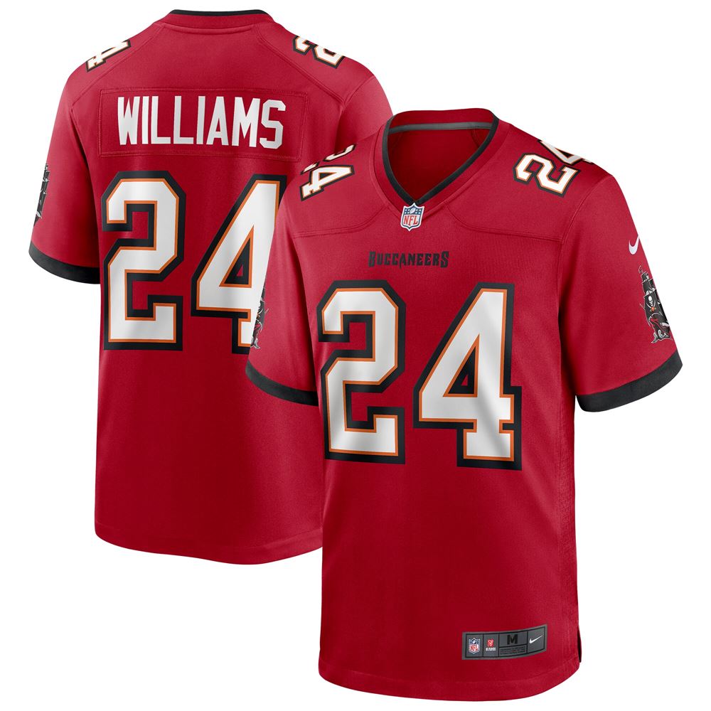 Men's Cadillac Williams Tampa Bay Buccaneers Game Retired Player Jersey Red