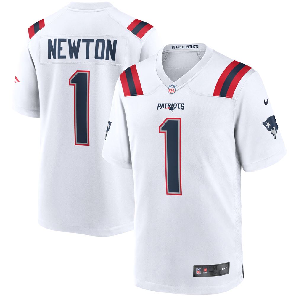Men's Cam Newton New England Patriots Game Jersey