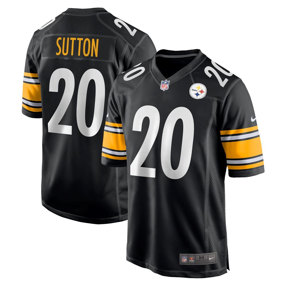 Men's Cameron Sutton Pittsburgh Steelers Game Jersey Black