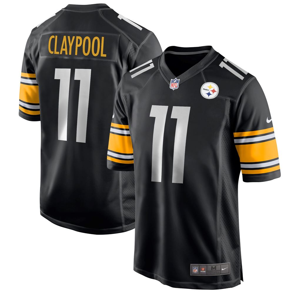 Men's Chase Claypool Pittsburgh Steelers Game Jersey Black