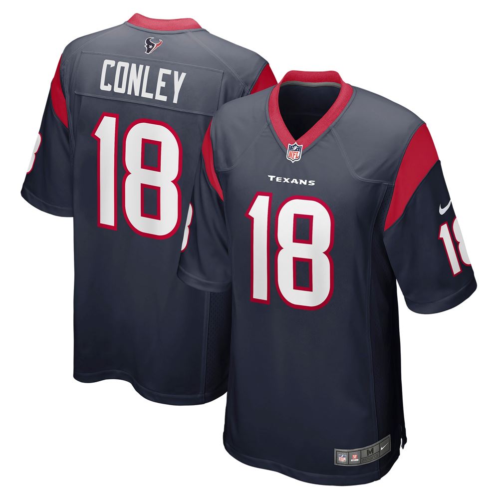 Men's Chris Conley Houston Texans Game Jersey Navy