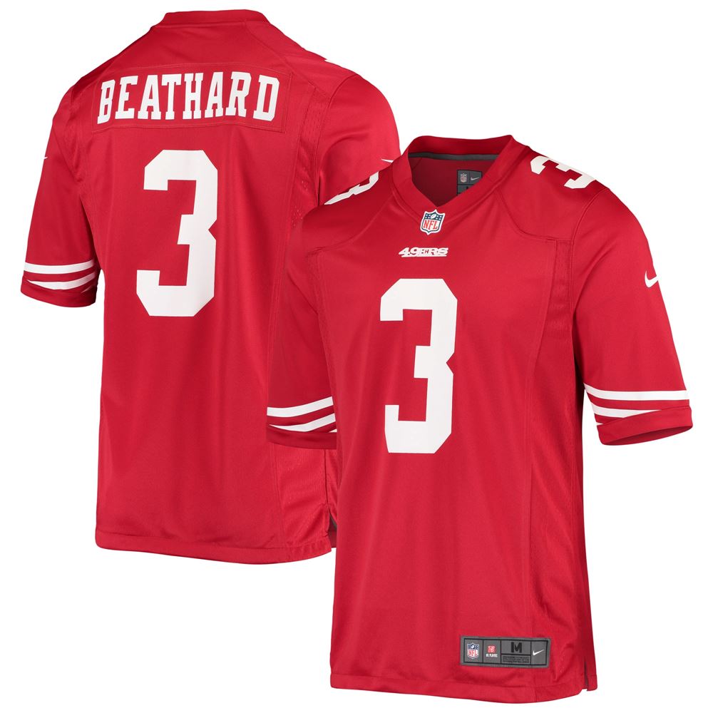 Men's Cj Beathard San Francisco 49ers Game Player Jersey Scarlet