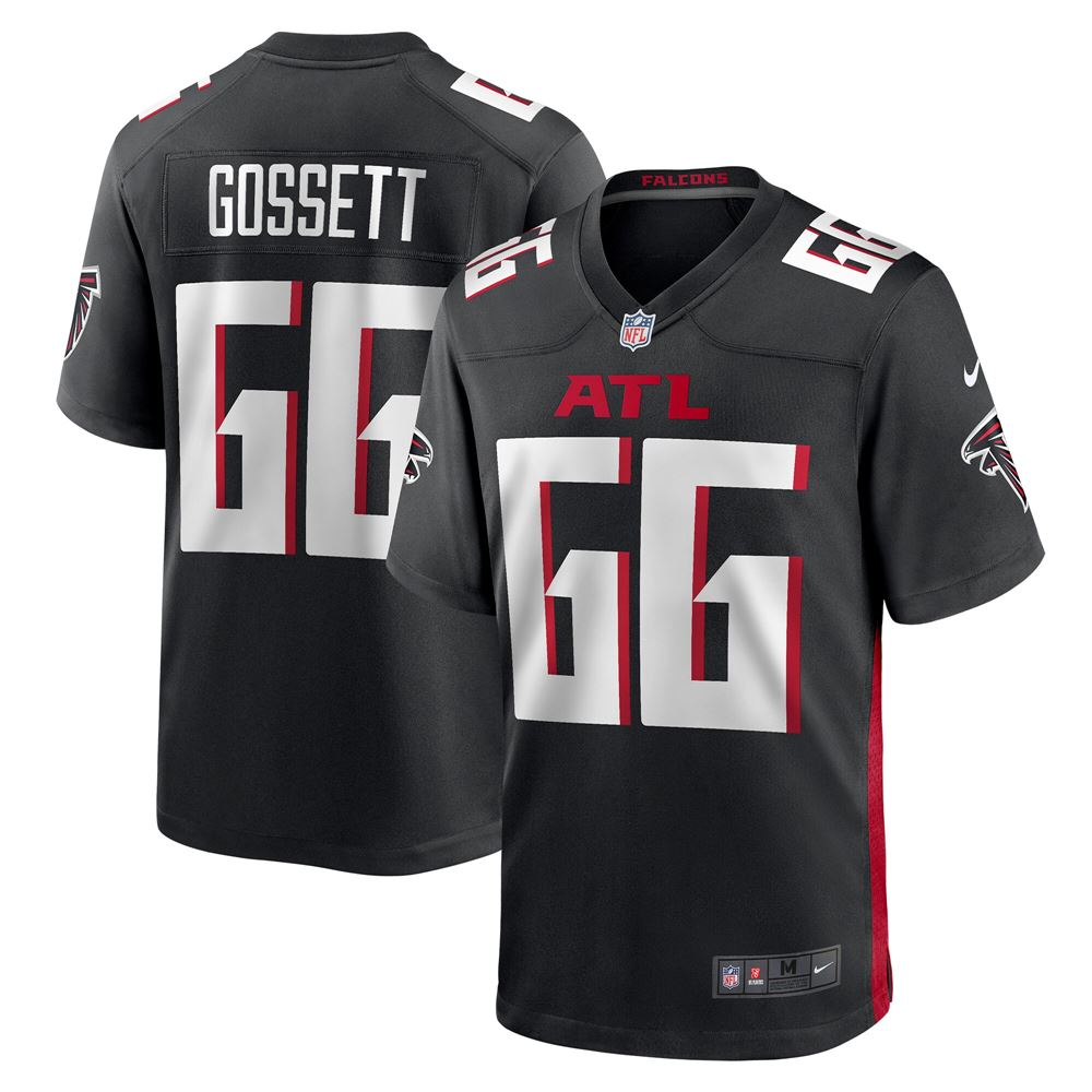 Men's Colby Gossett Atlanta Falcons Game Jersey Black
