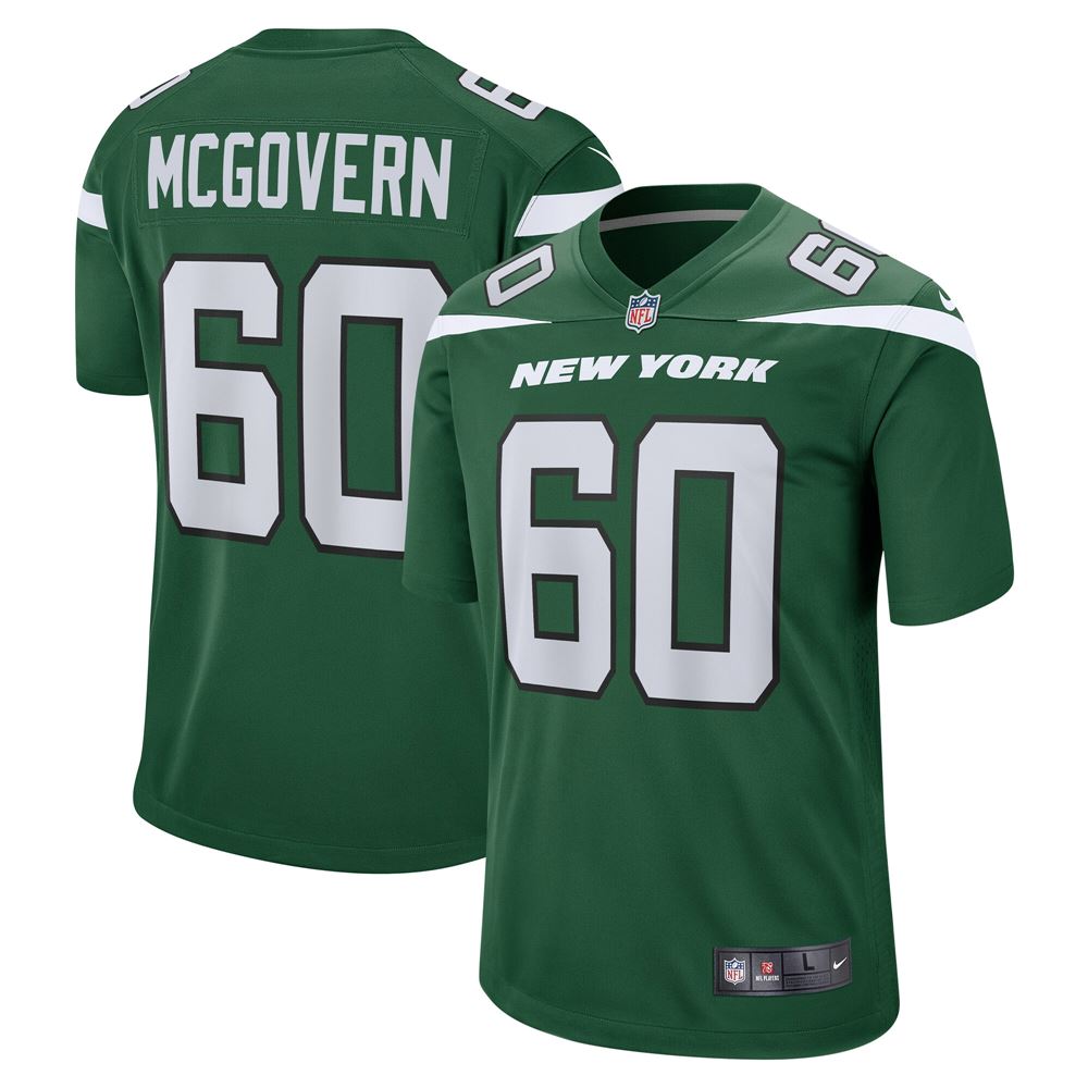 Men's Connor Mcgovern New York Jets Game Jersey Gotham Green