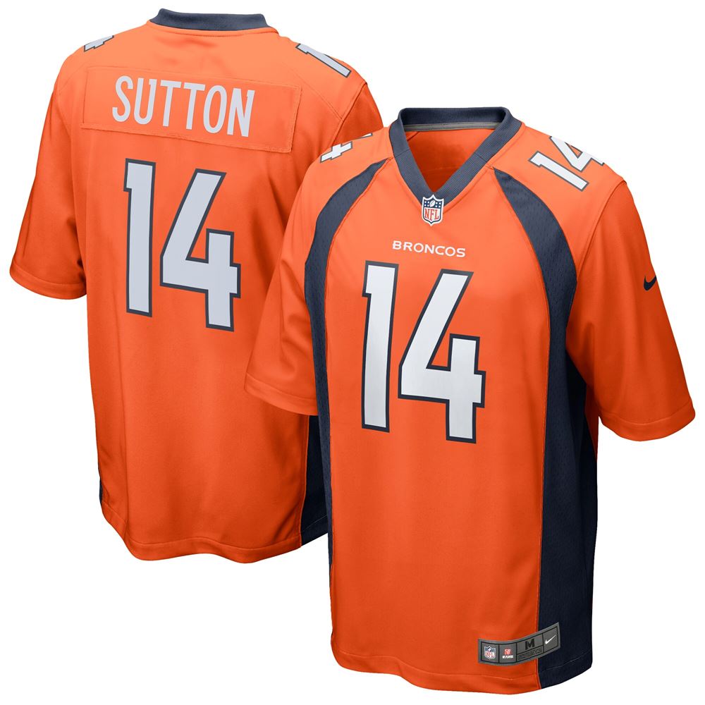 Men's Courtland Sutton Denver Broncos Game Jersey Orange