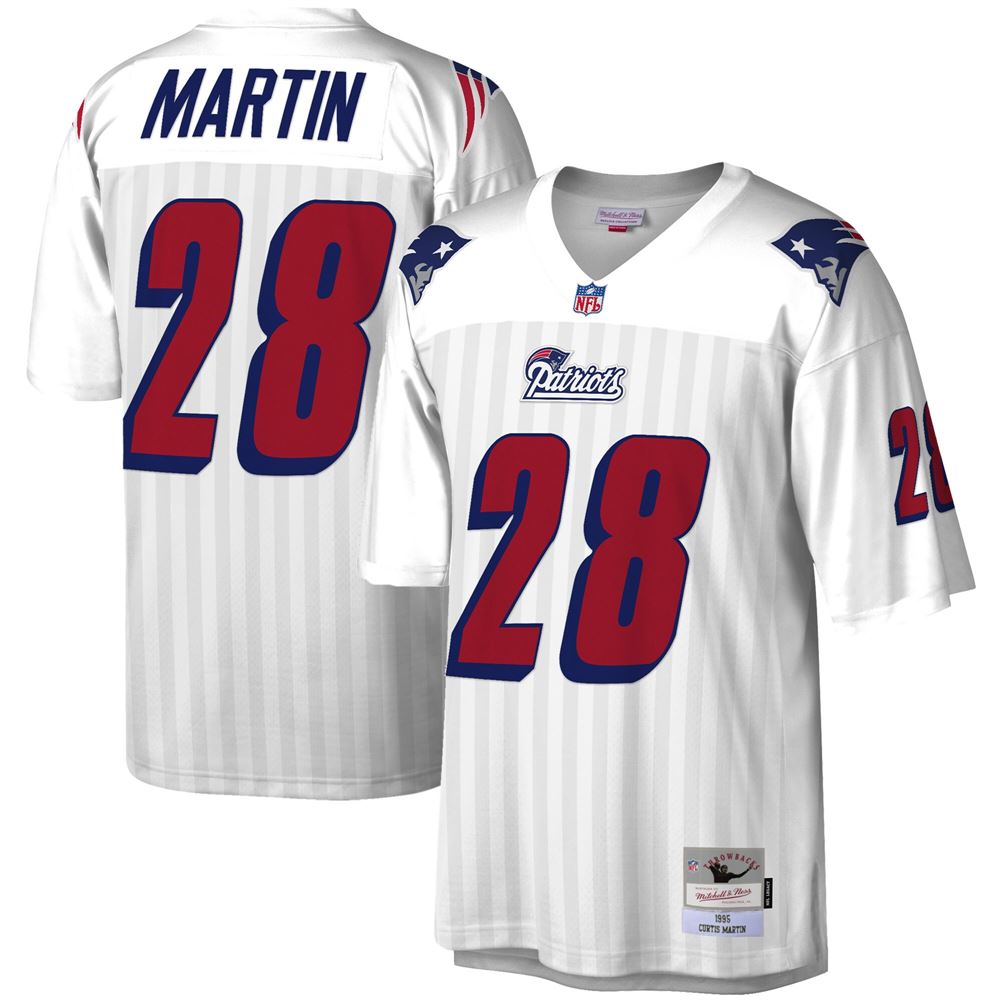 Men's Curtis Martin New England Patriots 1995 Legacy Replica Jersey White