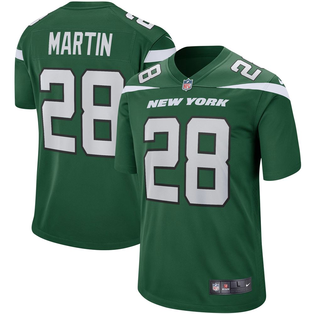 Men's Curtis Martin New York Jets Game Retired Player Jersey Gotham Green