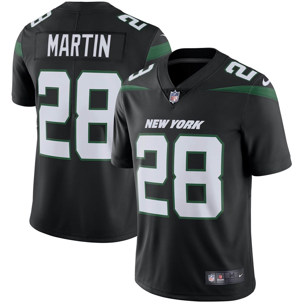 Men's Curtis Martin New York Jets Retired Player Limited Team Jersey Stealth Black