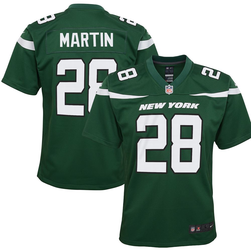 Men's Curtis Martin New York Jets Youth Game Jersey Gotham Green