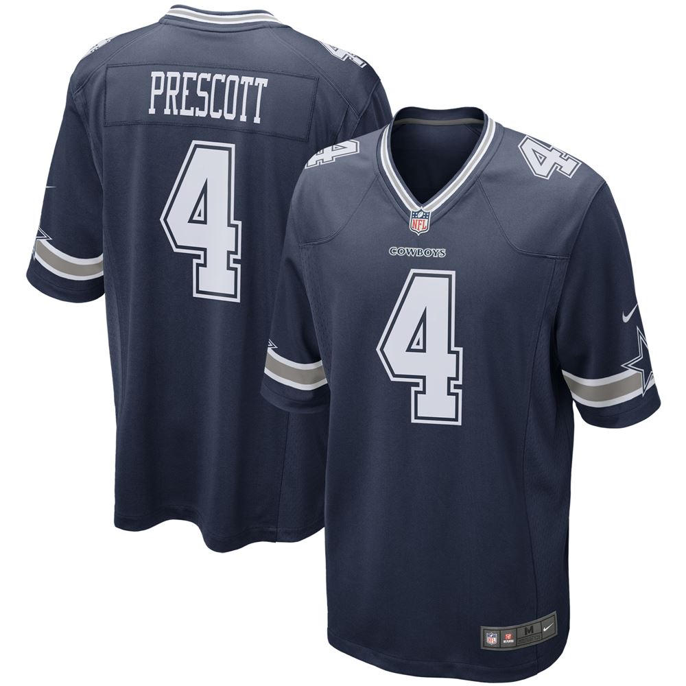 Men's Dak Prescott Dallas Cowboys Game Team Jersey