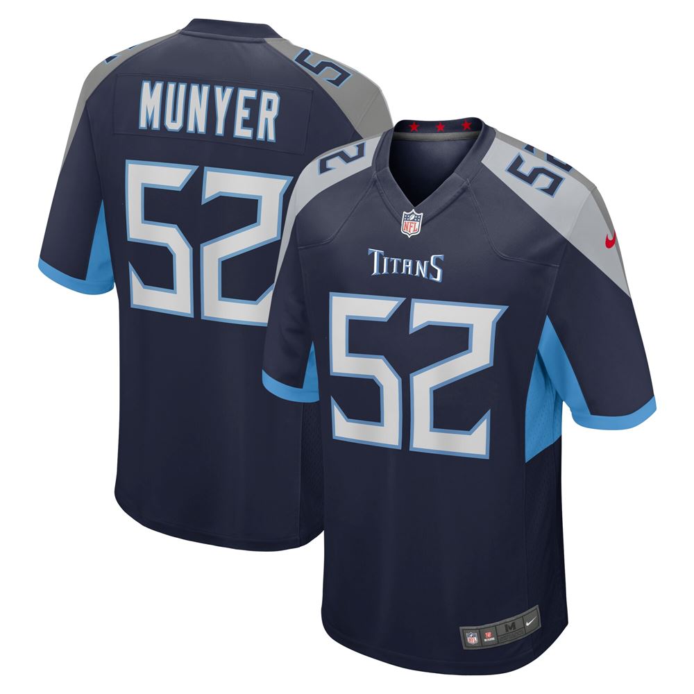 Men's Daniel Munyer Tennessee Titans Game Jersey Navy