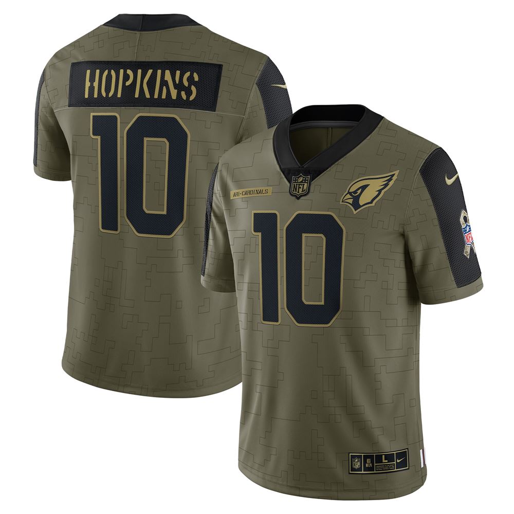Men's Deandre Hopkins Arizona Cardinals 2021 Salute To Service Limited Player Jersey Olive