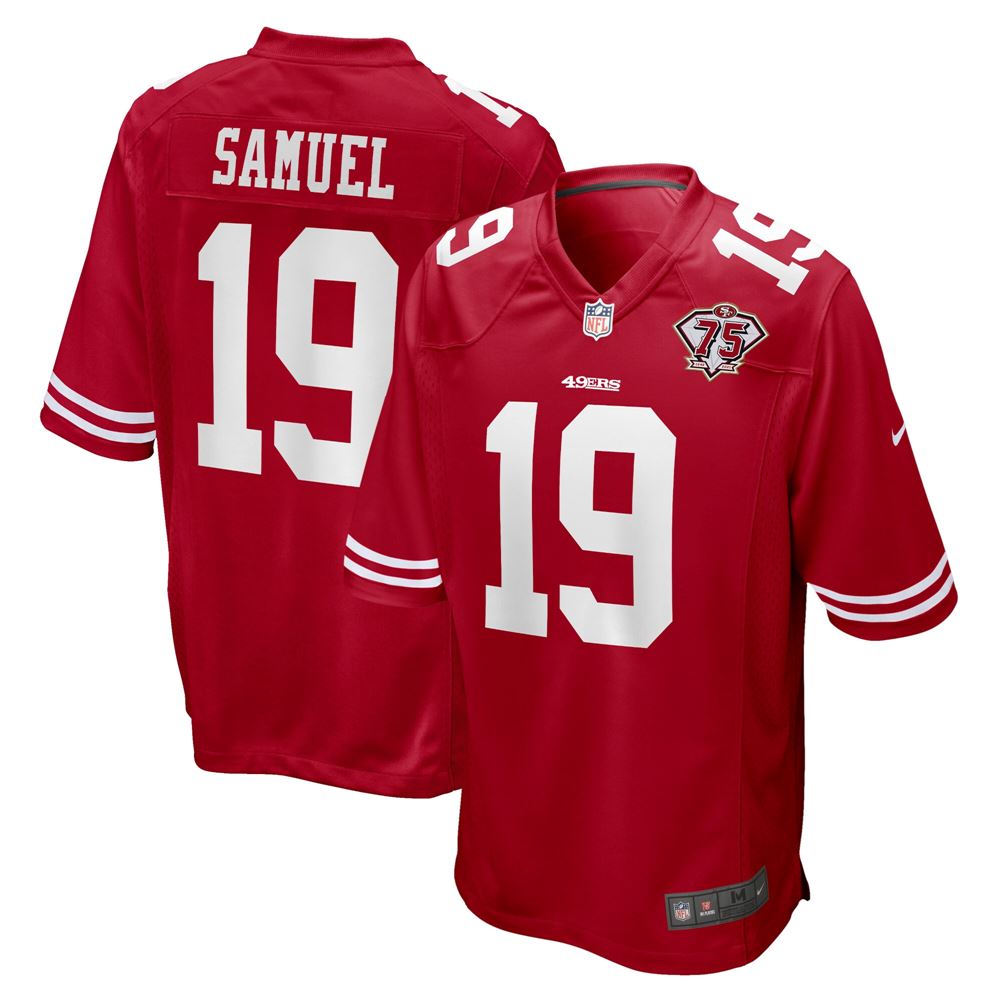 Men's Deebo Samuel San Francisco 49ers 75th Anniversary Game Jersey