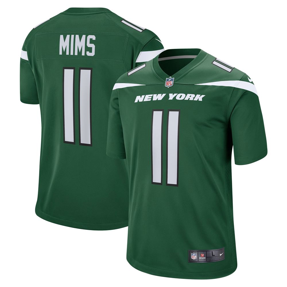 Men's Denzel Mims New York Jets Game Jersey Gotham Green