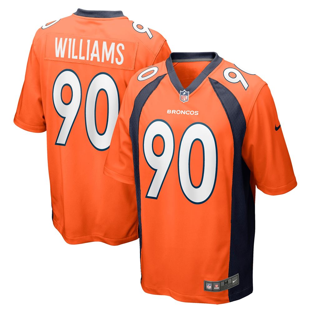 Men's Deshawn Williams Denver Broncos Game Jersey Orange