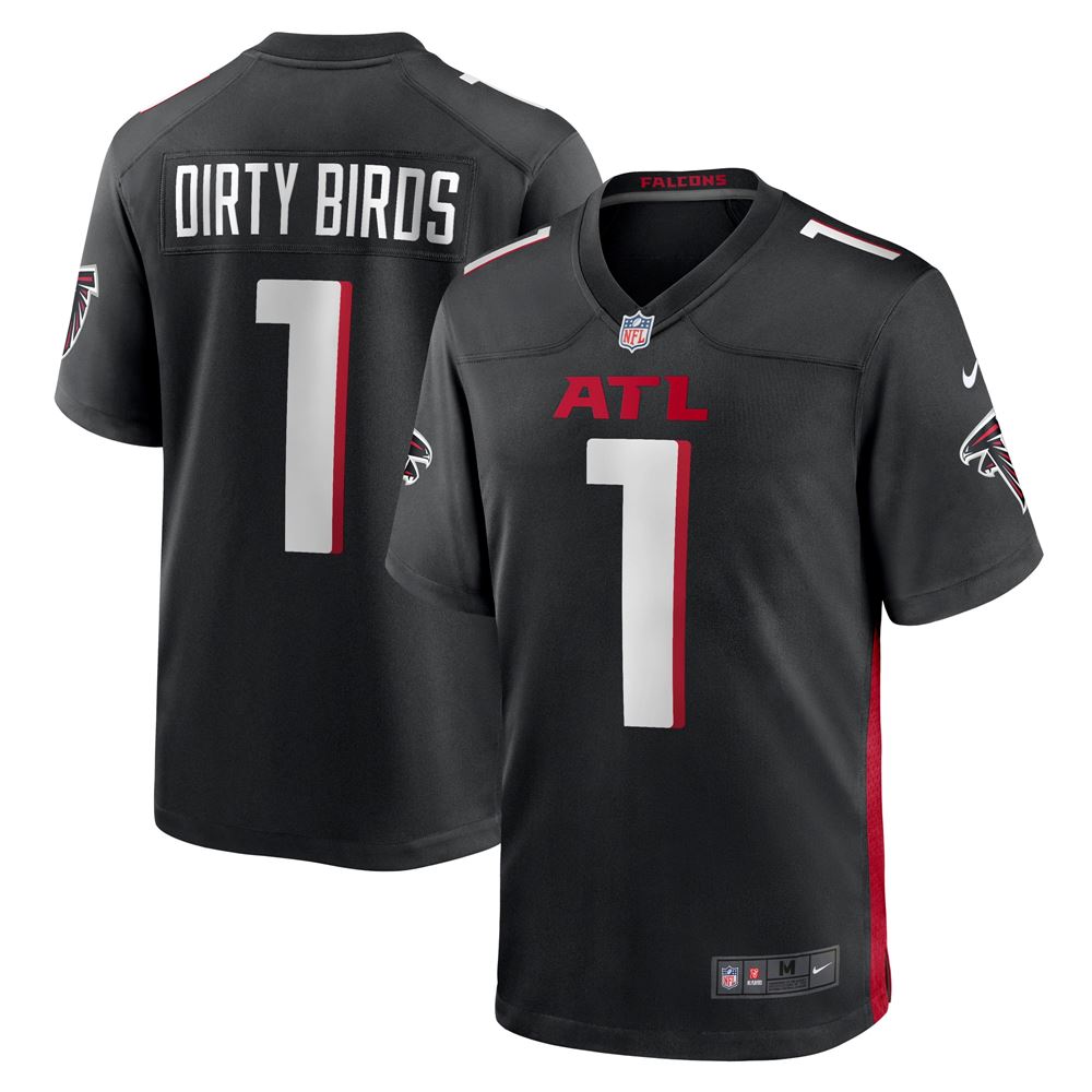 Men's Dirty Birds Atlanta Falcons Game Jersey Black