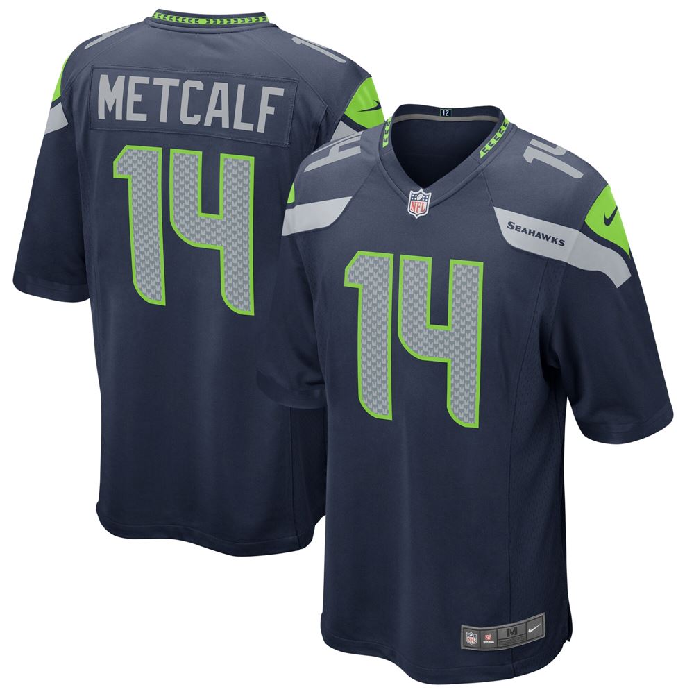 Men's Dk Metcalf Seattle Seahawks Game Jersey College Navy