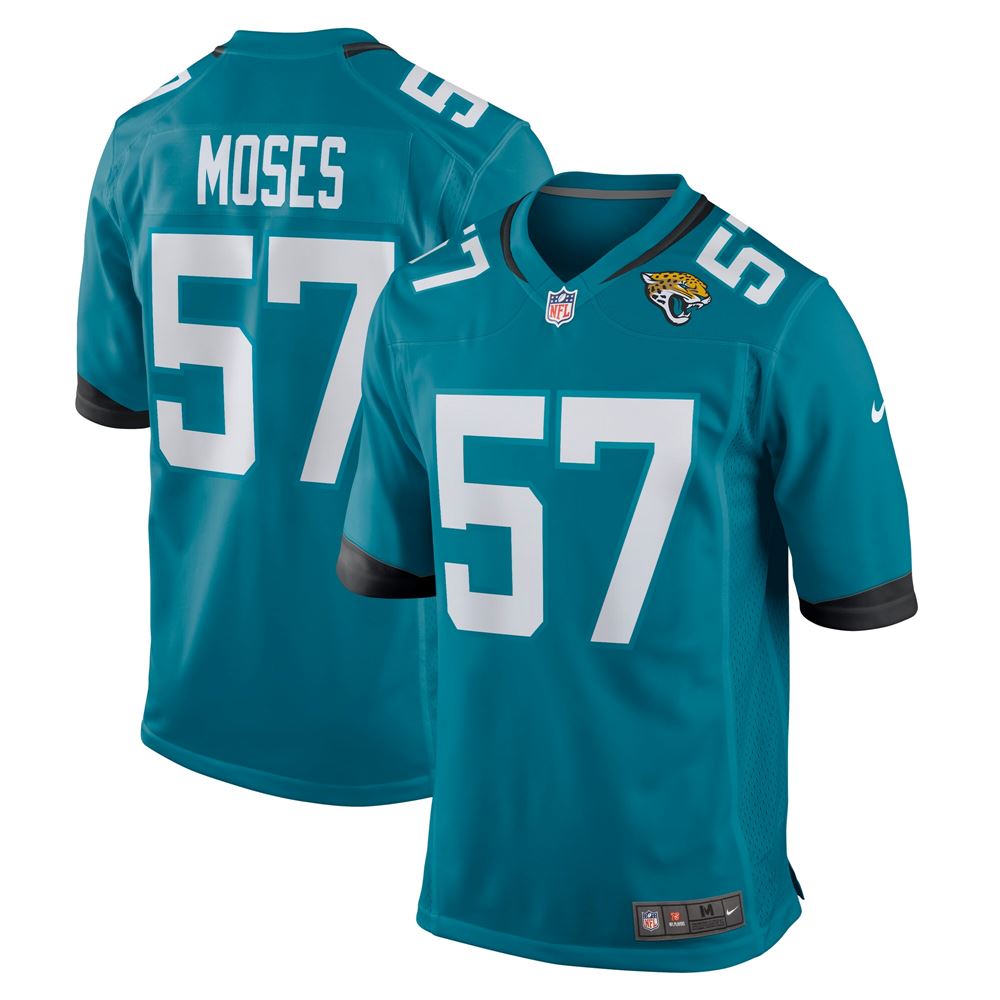 Men's Dylan Moses Jacksonville Jaguars Game Jersey Teal