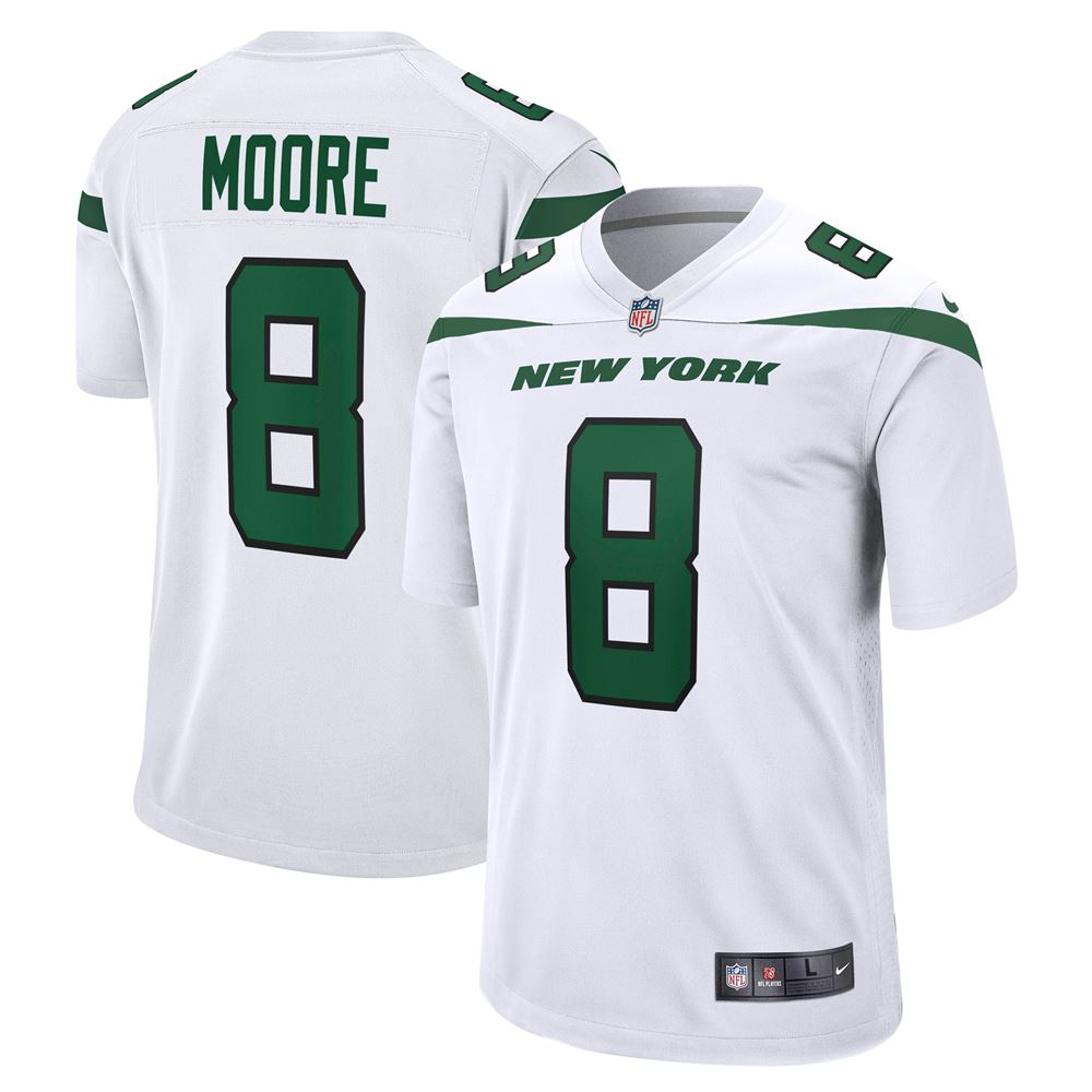 Men's Elijah Moore New York Jets Game Jersey White