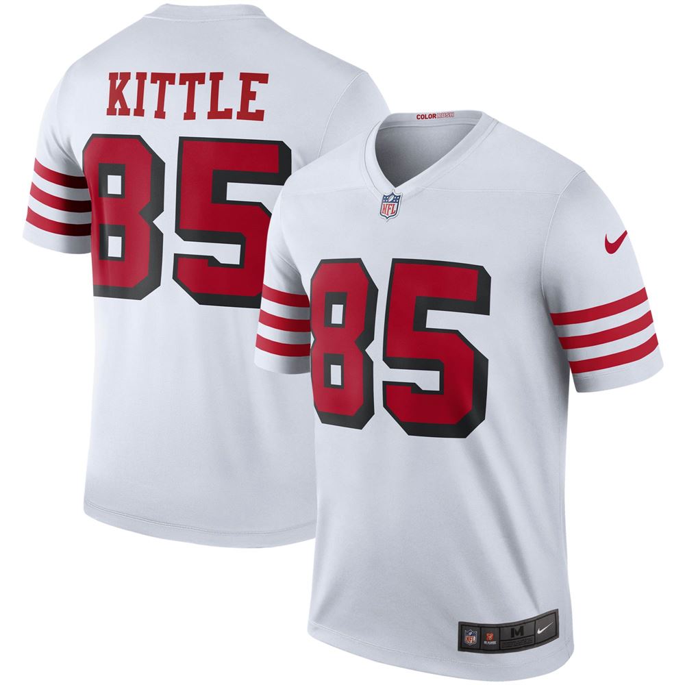 Men's George Kittle San Francisco 49ers Color Rush Legend Jersey White