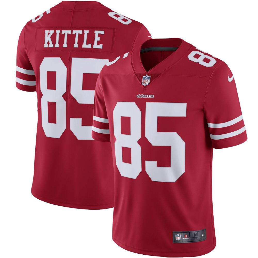 Men's George Kittle San Francisco 49ers Vapor Limited Jersey Scarlet