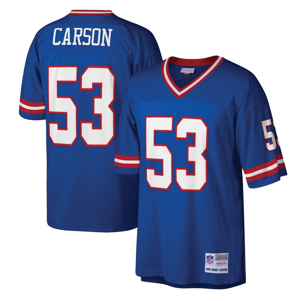 Men's Harry Carson New York Giants Legacy Replica Jersey Royal
