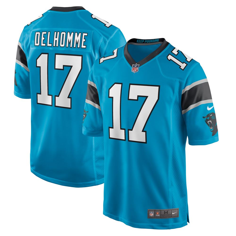 Men's Jake Delhomme Carolina Panthers Retired Player Jersey Blue