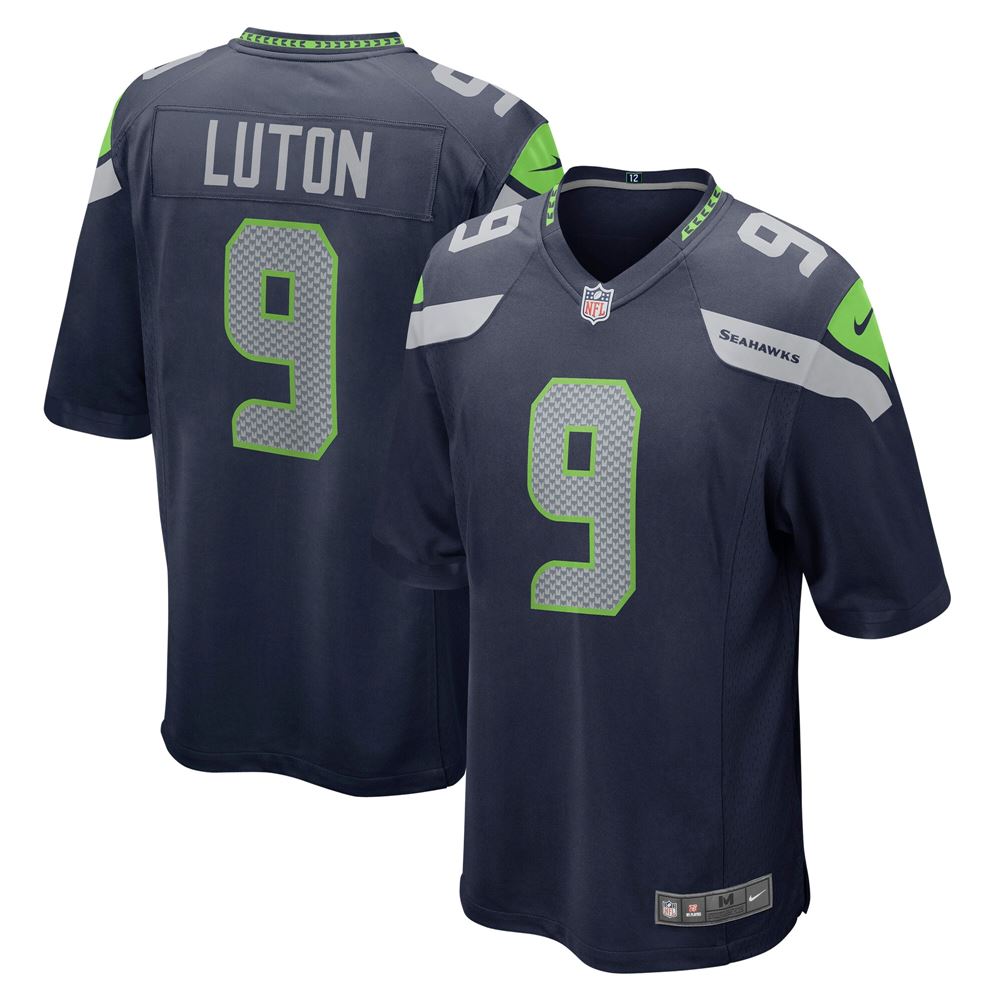 Men's Jake Luton Seattle Seahawks Game Player Jersey College Navy