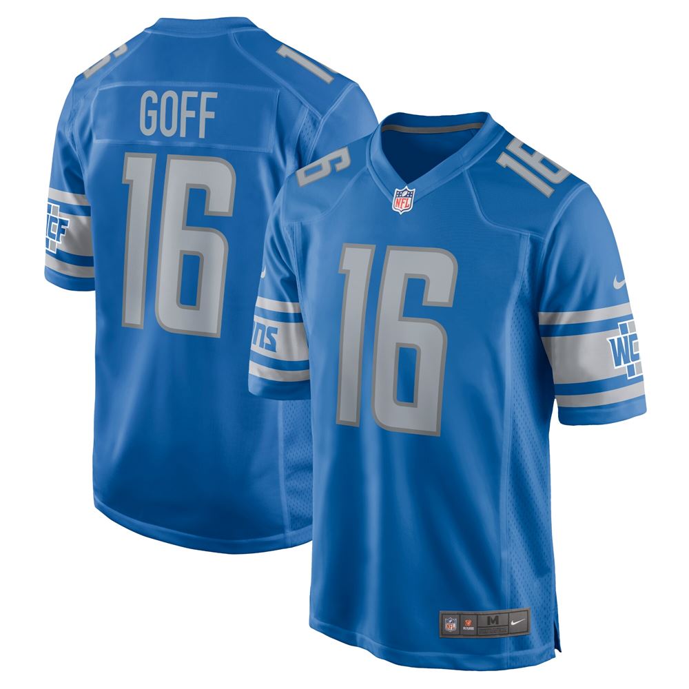 Men's Jared Goff Detroit Lions Youth Game Jersey Blue
