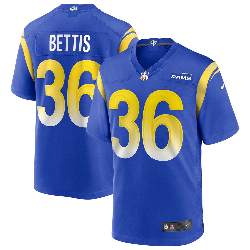 Men's Jerome Bettis Los Angeles Rams Game Retired Player Jersey Royal
