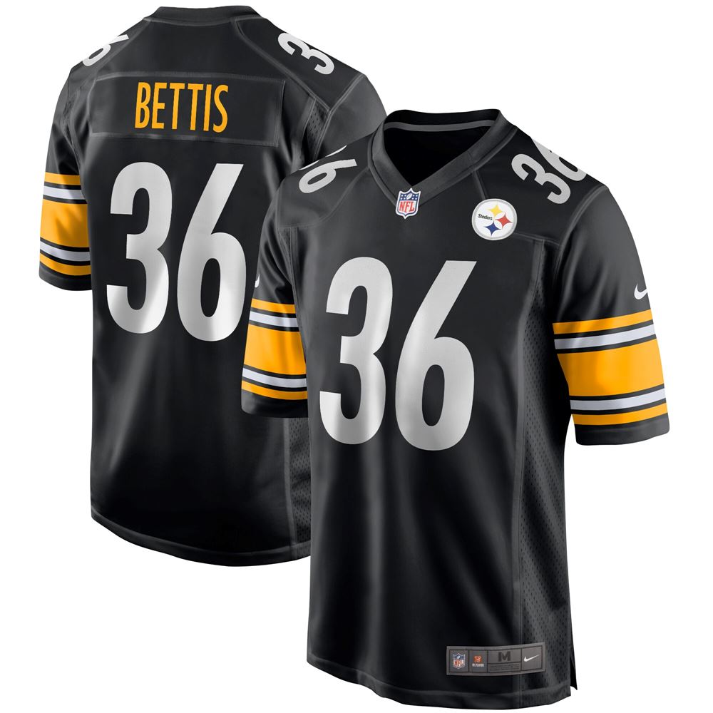 Men's Jerome Bettis Pittsburgh Steelers Game Retired Player Jersey Black