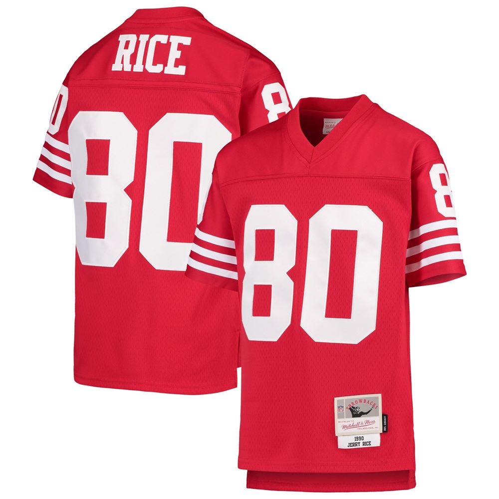 Men's Jerry Rice San Francisco 49ers Youth 1990 Legacy Retired Player Jersey Scarlet