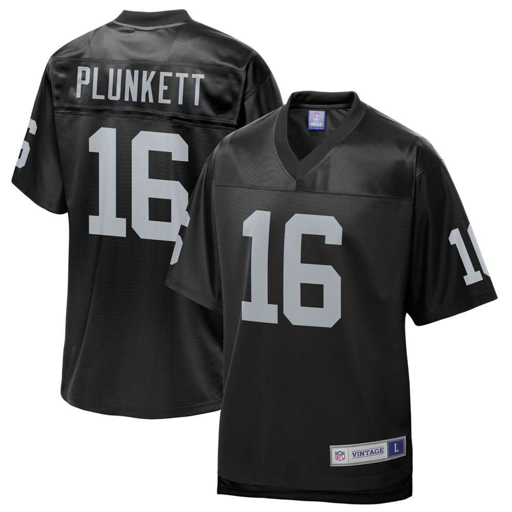 Men's Jim Plunkett Las Vegas Raiders Retired Team Player Jersey Black