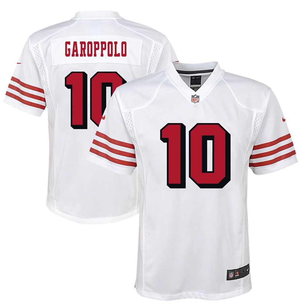 Men's Jimmy Garoppolo San Francisco 49ers Youth Color Rush Player Game Jersey White