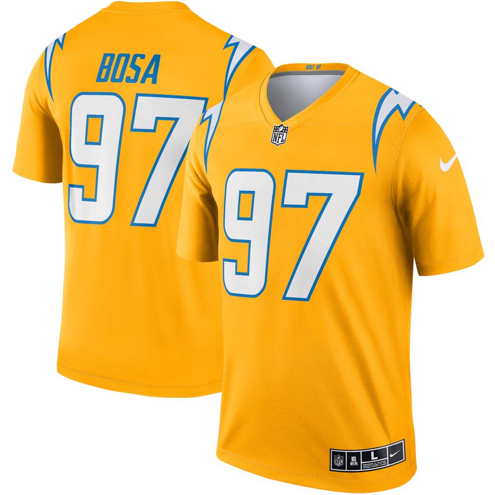 Men's Joey Bosa Los Angeles Chargers Inverted Legend Player Jersey Gold