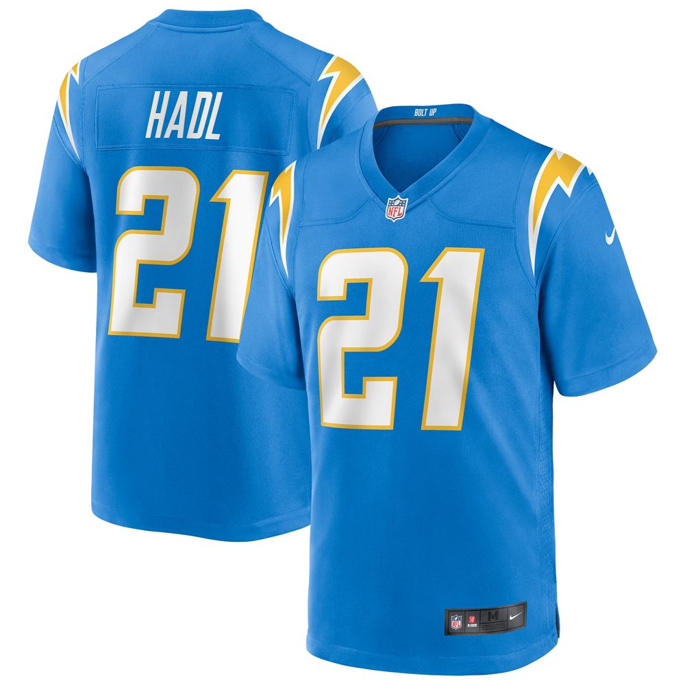 Men's John Hadl Los Angeles Chargers Game Retired Player Jersey Powder Blue