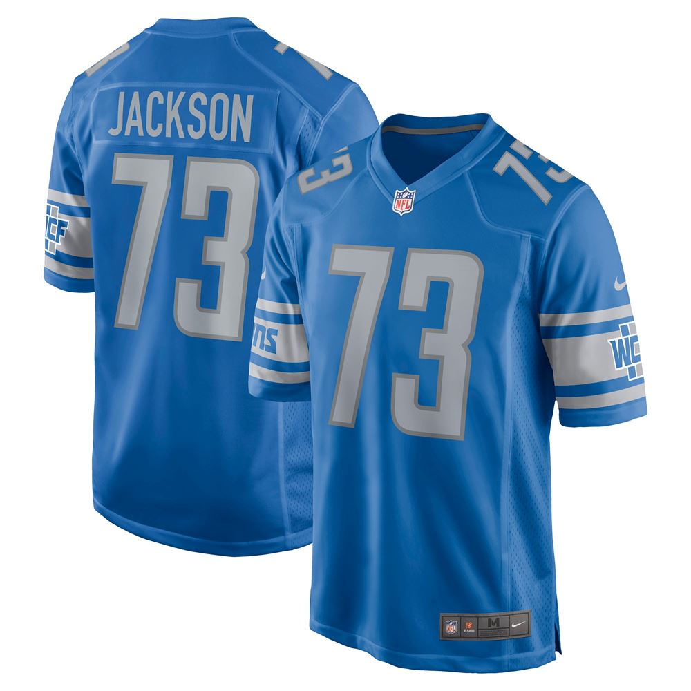 Men's Jonah Jackson Detroit Lions Game Jersey Blue
