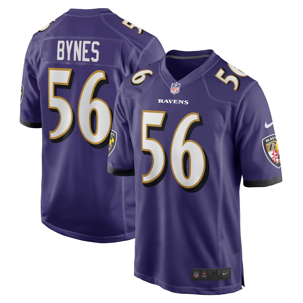 Men's Josh Bynes Baltimore Ravens Game Jersey Purple