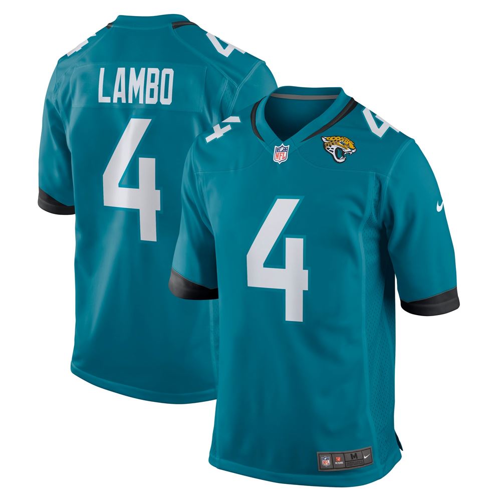 Men's Josh Lambo Jacksonville Jaguars Game Jersey Teal