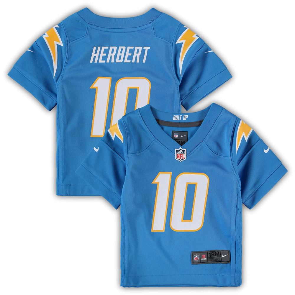 Men's Justin Herbert Los Angeles Chargers Infant Game Jersey Powder Blue