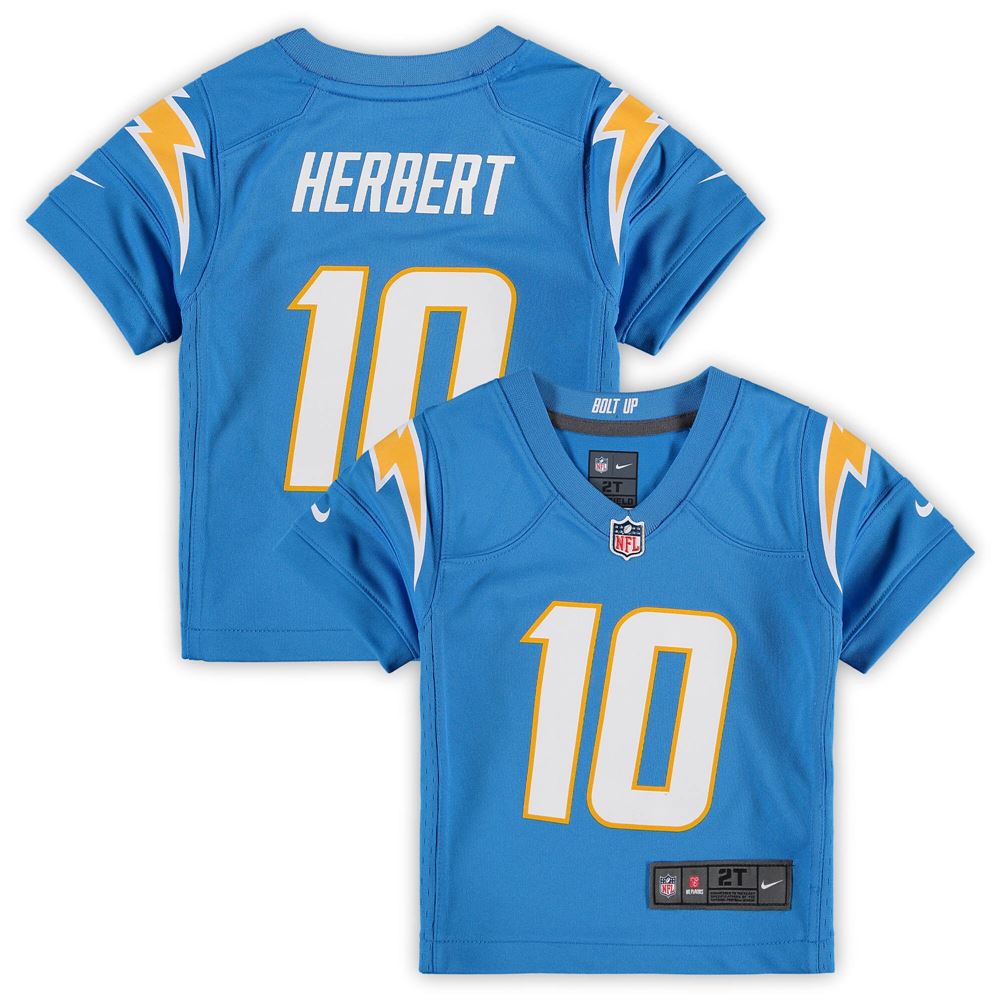 Men's Justin Herbert Los Angeles Chargers Toddler Game Jersey Powder Blue