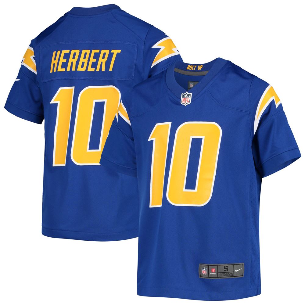 Men's Justin Herbert Los Angeles Chargers Youth Game Jersey