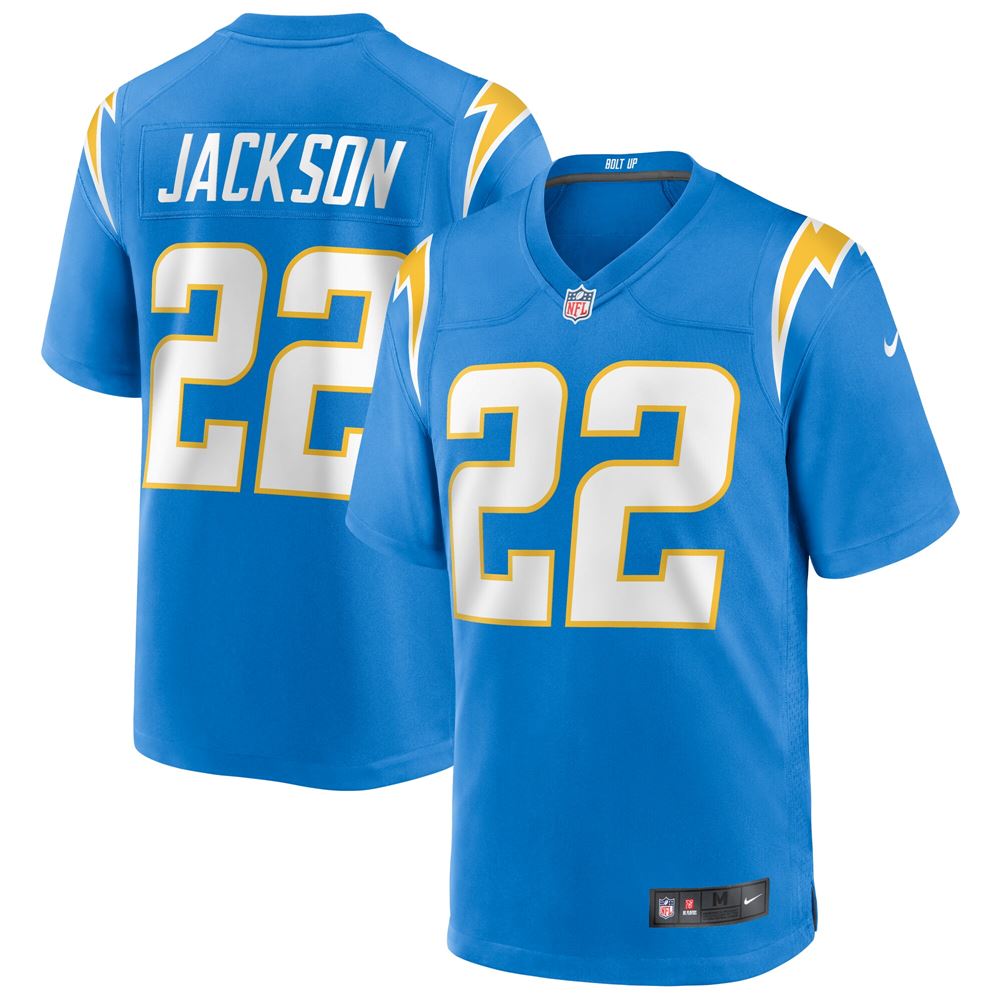 Men's Justin Jackson Los Angeles Chargers Game Jersey Powder Blue