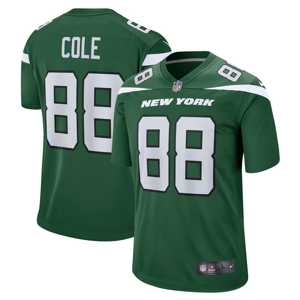 Men's Keelan Cole New York Jets Game Jersey Gotham Green