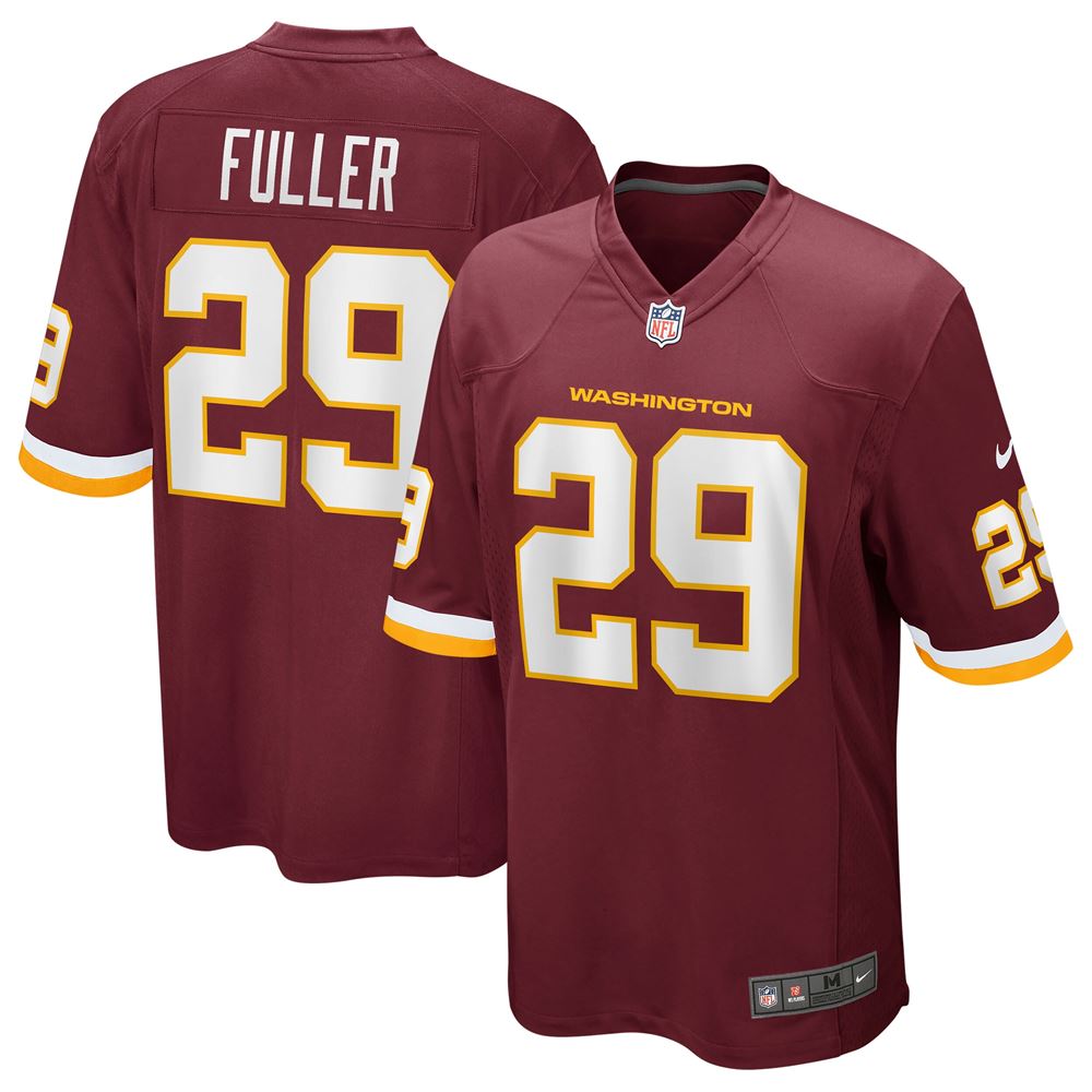 Men's Kendall Fuller Washington Football Team Team Game Jersey Burgundy