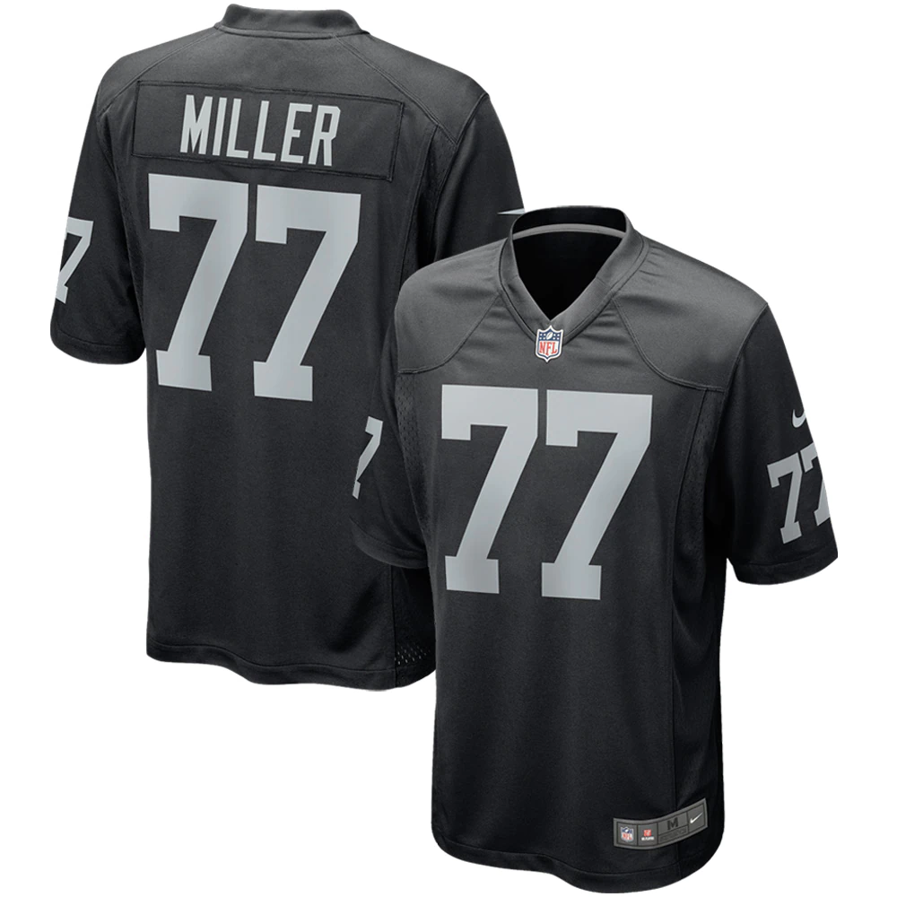 Men's Kolton Miller Las Vegas Raiders Game Player Jersey Black