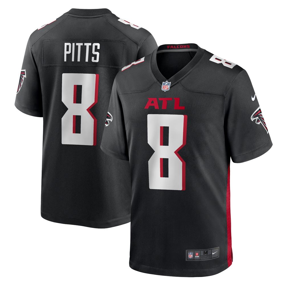 Men's Kyle Pitts Atlanta Falcons Youth 2021 Nfl Draft First Round Pick Game Jersey Black