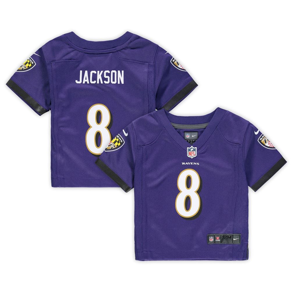 Men's Lamar Jackson Baltimore Ravens Infant Game Jersey Purple