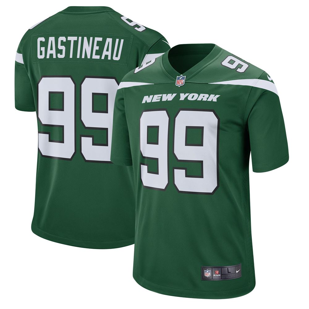 Men's Mark Gastineau New York Jets Retired Player Game Jersey Gotham Green